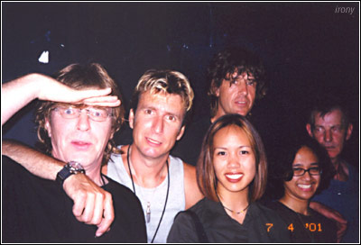 Adam, Cy, Kat, Jaime, Olivia, + Rupert backstage @ Club5.