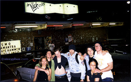 kat + oli w/ The Hilt in front of The Nick.