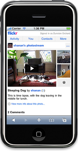 Flickr mobile video