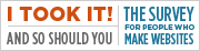 I took the 2008 survey, yo.
