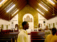Inside St. Mary Magdelene's Anglican Church.