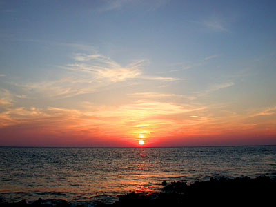 Our last sunset.